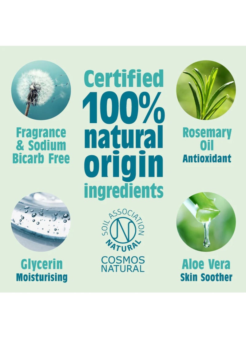 Natural Deodorant Refillable Stick Unscented 100% Natural 84 g