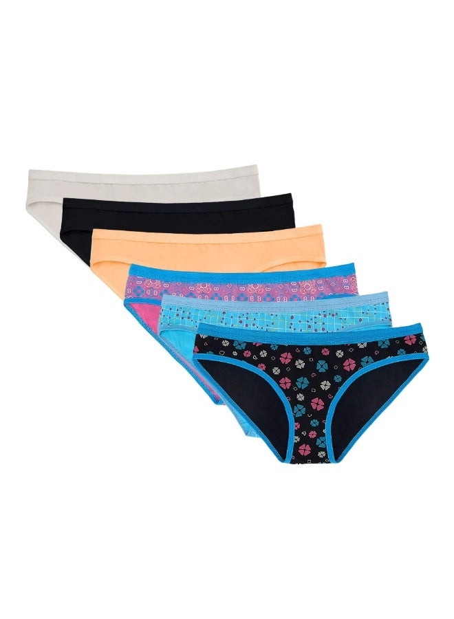 Dice Pack of 6 Bikini Panties Underwear for Women - Image 1