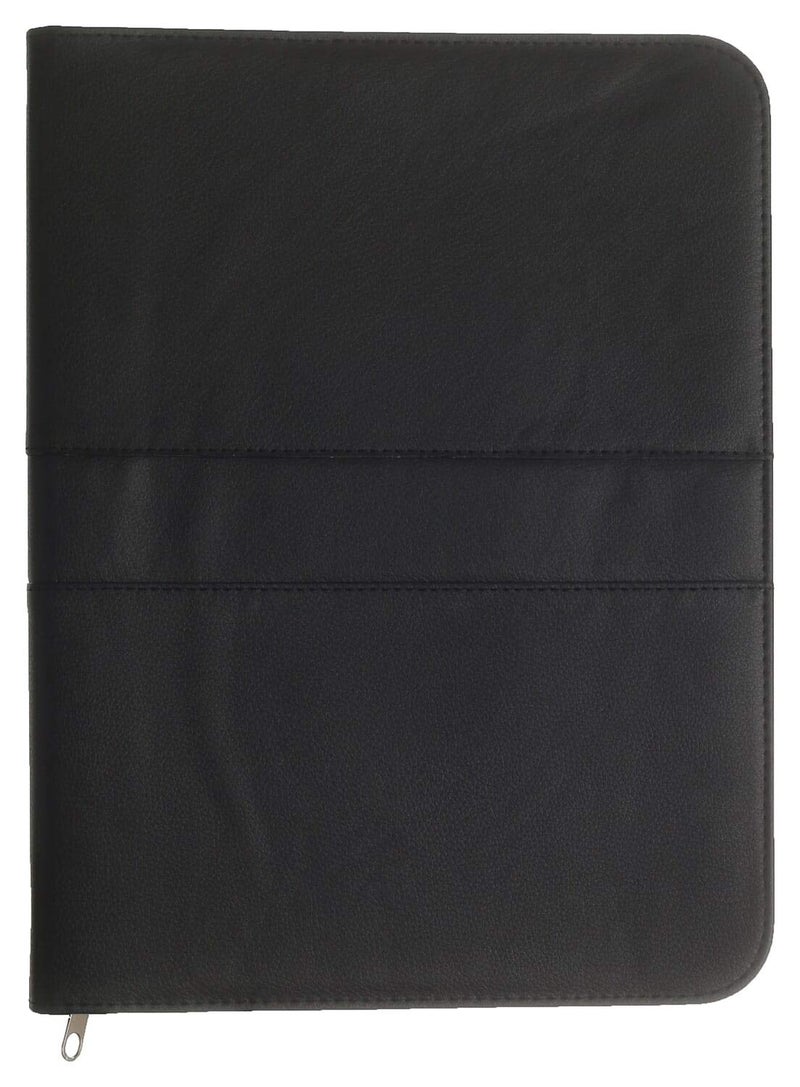 3A 054-2505 Portofolio with Calculator and Card Holders leather - Black