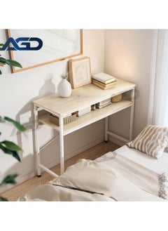 AGD Corner Coffee Table for Living Room, Bedroom, Entryway, 2-Tier Console Side Entry Table, Simple Design Adjustable, Display and Storage Your Needs  - Image 1