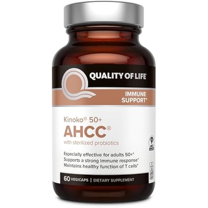 Quality of Life AHCC 50+ Featuring AHCC and Lac-Shield for Immune Support - Image 1