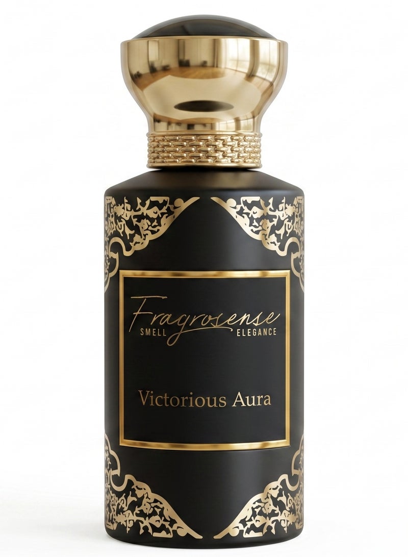 عطر فكتورياس أورا للرجال 50 مل - عطر خشبي حار مع ملاحظات الحمضيات والبرتقال والبهار الأسود والعنبر والفيتيفر