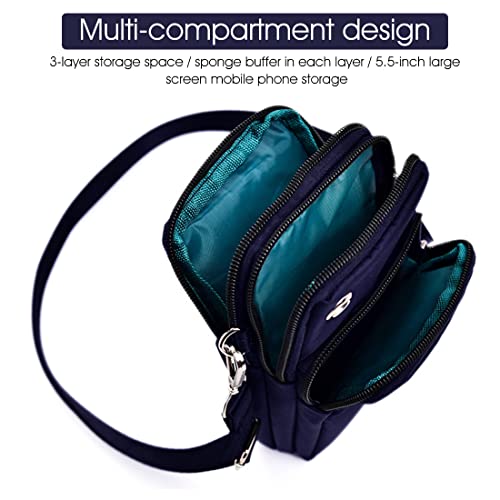 PALAY® Small Crossbody Wallet Phone Bag for Women Mini Shoulder Crossbody Handbag Wallet with Credit Card Slots Large Cell Pouch - Image 4
