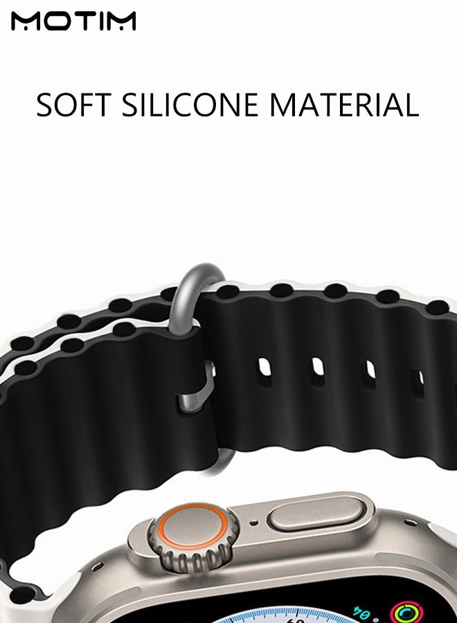 Motim Soft Silicone Replacement Strap Wrist Band 41mm/40mm/38mm For Apple Watch SE/series 10/9/8/7/6/5/4/3/2/1  - Image 2