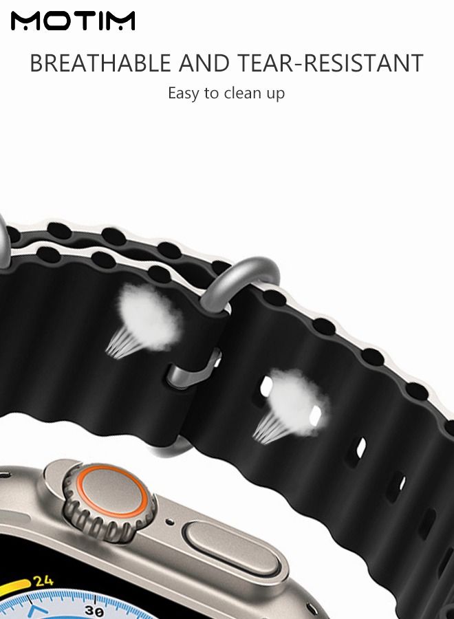 Motim Soft Silicone Replacement Strap Wrist Band 41mm/40mm/38mm For Apple Watch SE/series 10/9/8/7/6/5/4/3/2/1  - Image 5