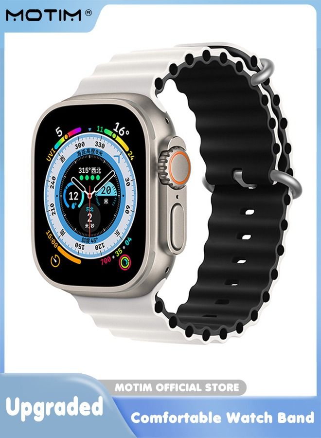 Motim Soft Silicone Replacement Strap Wrist Band 41mm/40mm/38mm For Apple Watch SE/series 10/9/8/7/6/5/4/3/2/1  - Image 1