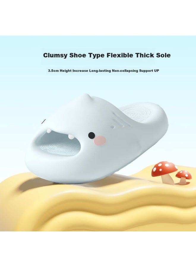 Chikoku Lion Shark Cute Cartoon Slippers, Women's Summer Home Use, Thick-soled Comfortable Soft-bottomed, Couples' Home Sandals For Me - Image 3
