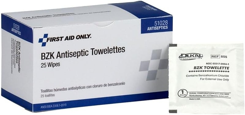 PhysiciansCare Antiseptic Towelettes - Box of 25 Single Use Packets - Image 2