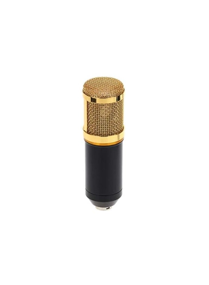 BM-800 Condenser Microphone Sound Recording with Mic Shock Mount 3.5mm Audio Cable Foam Cap for PC Laptop Radio Broadcasting Studio Voice-over Sound Studio Recording - Image 2
