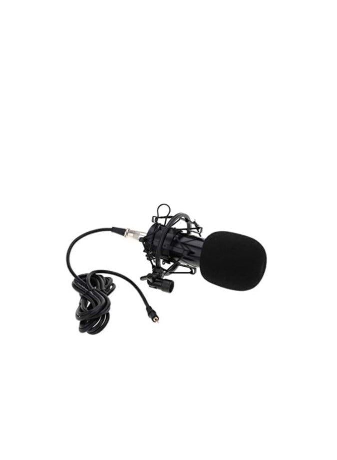 BM-800 Condenser Microphone Sound Recording with Mic Shock Mount 3.5mm Audio Cable Foam Cap for PC Laptop Radio Broadcasting Studio Voice-over Sound Studio Recording - Image 5