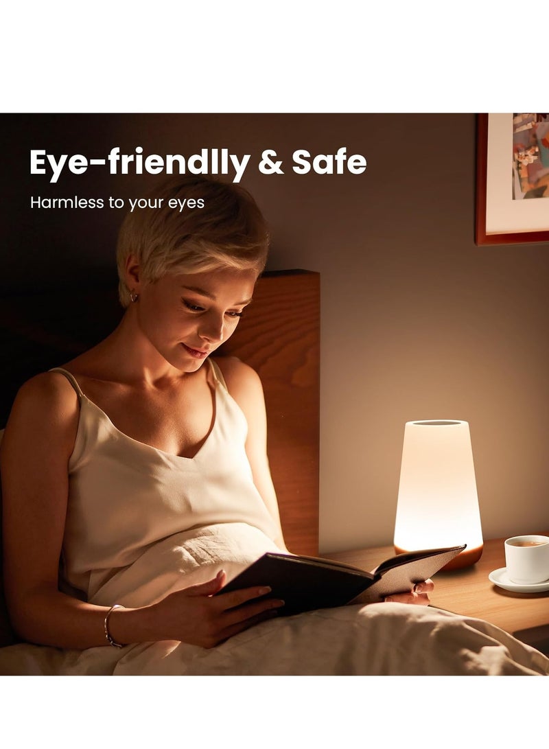 Remote Control Touch Night Light, Dimmable Touch Light for Bedroom, Portable Table Lamp, 5 Brightness Levels, 13 RGB Colors, Night Light for Baby's Room and Bathroom  - Image 3