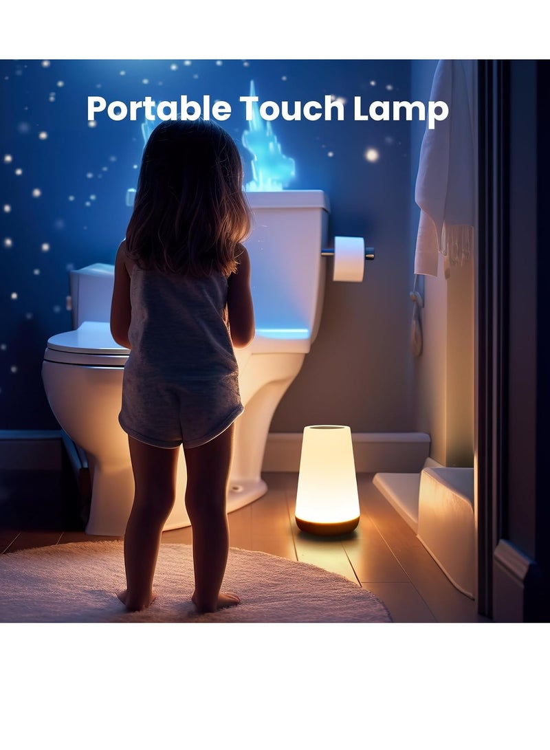 Remote Control Touch Night Light, Dimmable Touch Light for Bedroom, Portable Table Lamp, 5 Brightness Levels, 13 RGB Colors, Night Light for Baby's Room and Bathroom  - Image 5