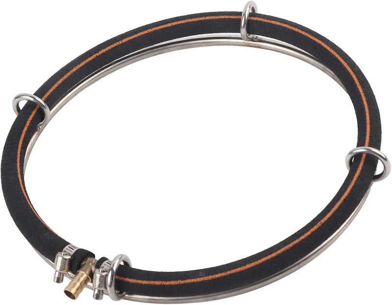 Aquarium Round Air Bubble Diffuser Ring, Fish Pond Oxygenation Bubbler, Copper Air Inlet Nozzle with 15cm or 25cm Diameter, for Freshwater and Saltwater Tanks with 20W+ (Single circle diameter 25cm) - Image 5