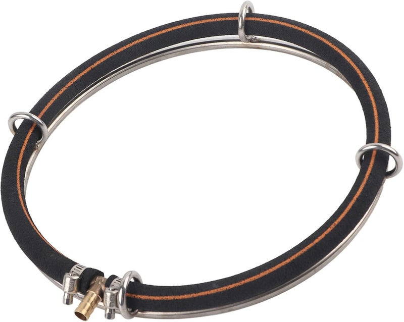 Aquarium Round Air Bubble Diffuser Ring, Fish Pond Oxygenation Bubbler, Copper Air Inlet Nozzle with 15cm or 25cm Diameter, for Freshwater and Saltwater Tanks with 20W+ (Single circle diameter 25cm) - Image 4