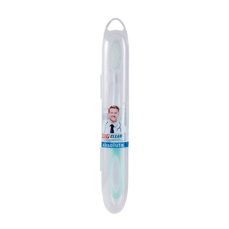 Generic Premium Soft Bristle Toothbrush Anti-slip Grip Gum Care Emerald boat box 