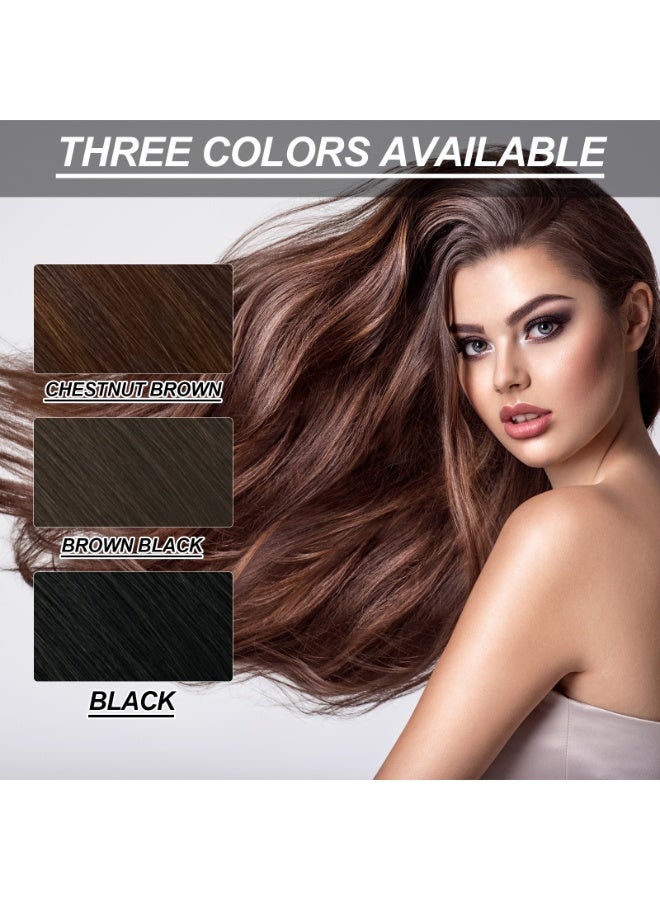 EELHOE Fruit & Plant Hair Dye Cream, Mild Natural Long Lasting Hair Color Cream, Gentle Non-Irritating Scalp-Friendly Hair Darkening Dye for Women Daily Home Hair Coloring（chestnut brown） - Image 4