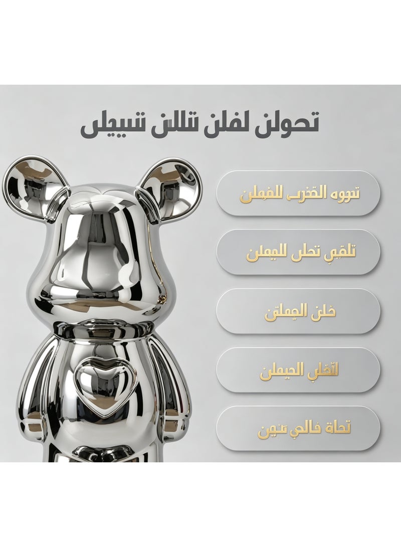 تمثال زينة معدني بتصميم بيربريك - ديكور منزلي عصري - Image 4