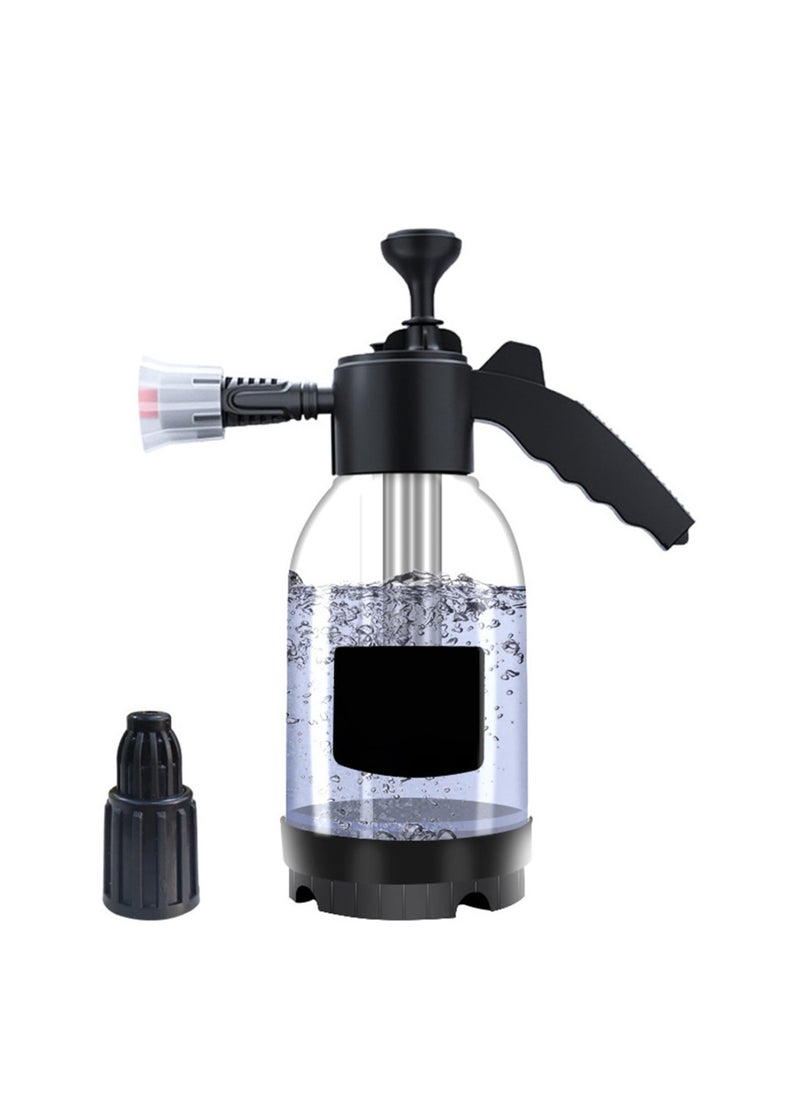 SYOSI - Car Foam Sprayer, 2L Hand Pressurized Soap Sprayer, Snow Foam Sprayer Pressure Sprayer Bottles, Release Soap Washer Car Wash Foam, for Cleaning, Gardening, Car Washing - Image 1