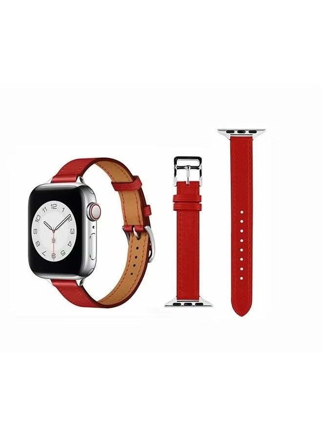 vesus Slim Replacement Band For Apple Watch Series 6/SE/5/4/3/2/1 Red