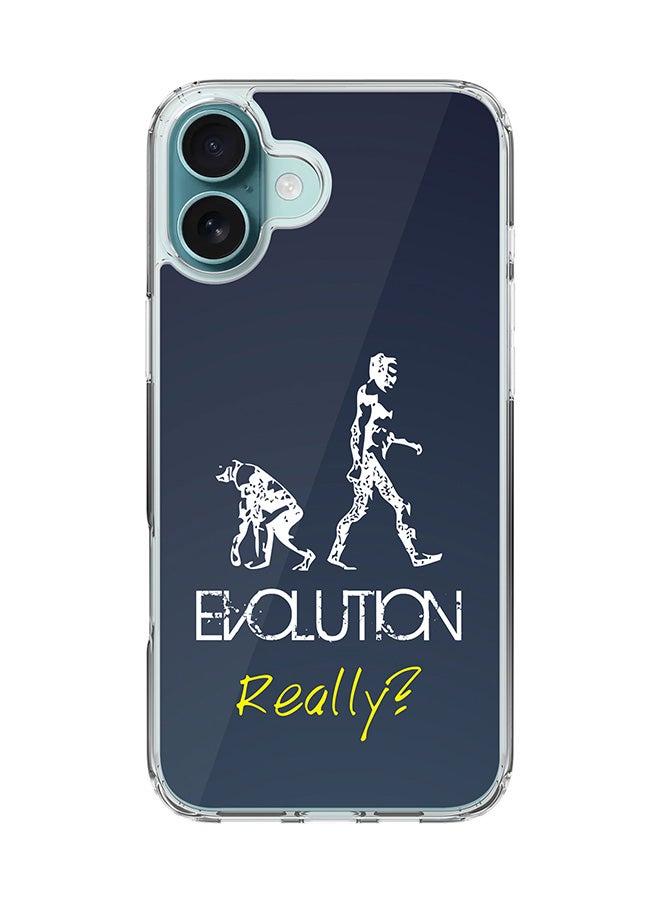 Stylizedd For iPhone 16 Plus Case [Compatible with MagSafe] Slim Magnetic cover Clear Phone Case - Evolution, Really (Grey) - Image 1