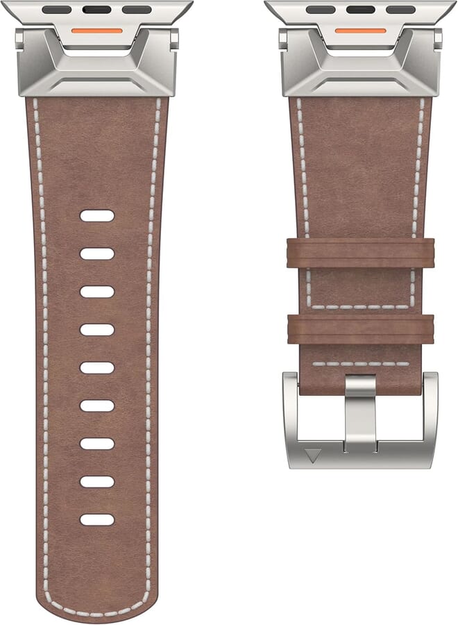 Next Next store Leather Band Compatible with Apple Watch Band 49mm 45mm 44mm 42mm, Genuine Leather Strap Compatible with Apple Watch Ultra SE2 SE Series 8-1