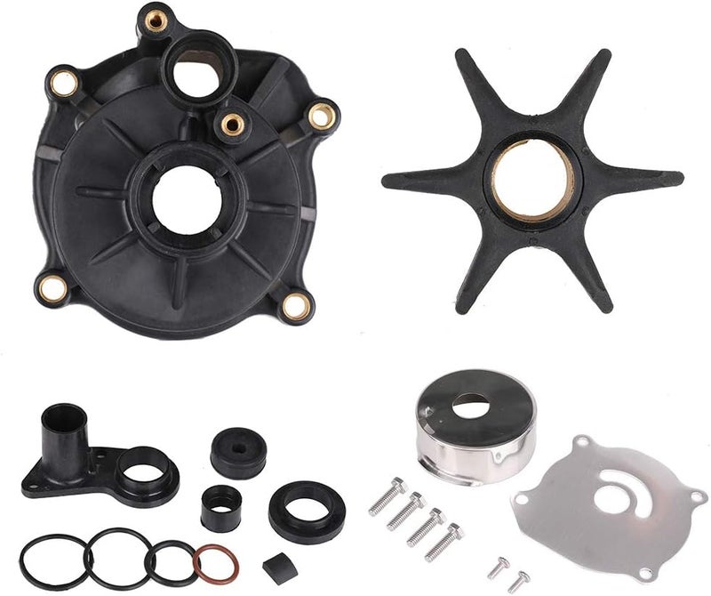 Tutor Auto 5001594 Water Pump Repair Kit with Housing for Johnson Evinrude V4 V6 V8 85-300HP Outboard Motor Parts - Replace 5001594 395060 390768 Sierra 18-3392 - Image 2