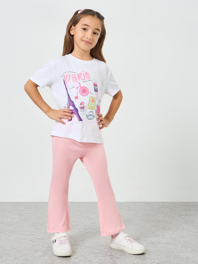 Styli Pack of 3 - Girls Flared Leggings - Image 3