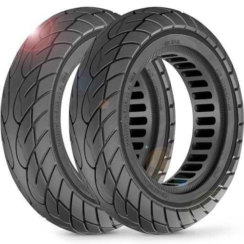 BANGTING 2-Pack 10x2.125 Tubeless Scooter Tires - Fits Models: 8.5x2.0, 8½x2, 50-75-6.1, 10×2.0, 10×2-6.1, 10×2(54-152) | Verify Rim Size: 6.5-6.65" Diameter & 1.26-1.34" Width | Puncture-Resistant - Image 1