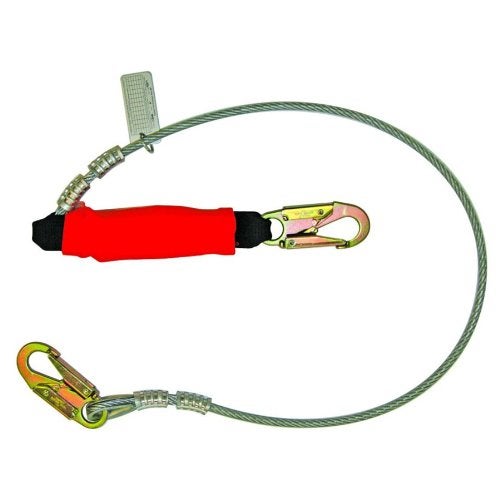 Guardian Fall Protection حبل أمان معزول بطول 6 أقدام 01245 مع غطاء مقاوم للنار قابل للإزالة - Image 5