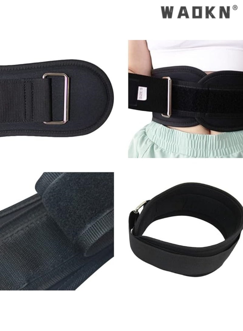 دبليو أيه أو كي أن الرجال والنساء رفع الأثقال حزام ، حزام الظهر دعم الصالة الرياضية ، رفع الأثقال حزام ، حزام القرفصاء ، قوة رفع حزام ، حزام الخصر قابل للتعديل دعم تدريب القوة واللياقة البدنية ، م رمز - Image 4