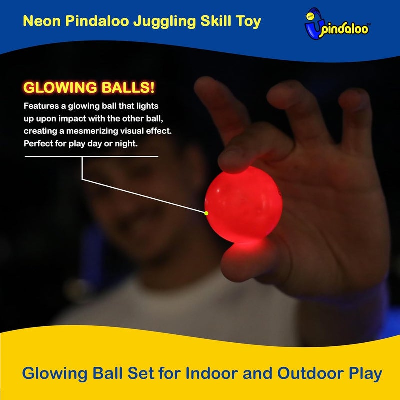 pindaloo Led Light Ball - Gifts for Kids Indoor & Outdoor Games, Toys for Boy, Teen, & Girls - Gift Ideas for Teens, Fun Stuff Party, Develops Motor & Juggling Skills - 1x LED Ball - Image 2