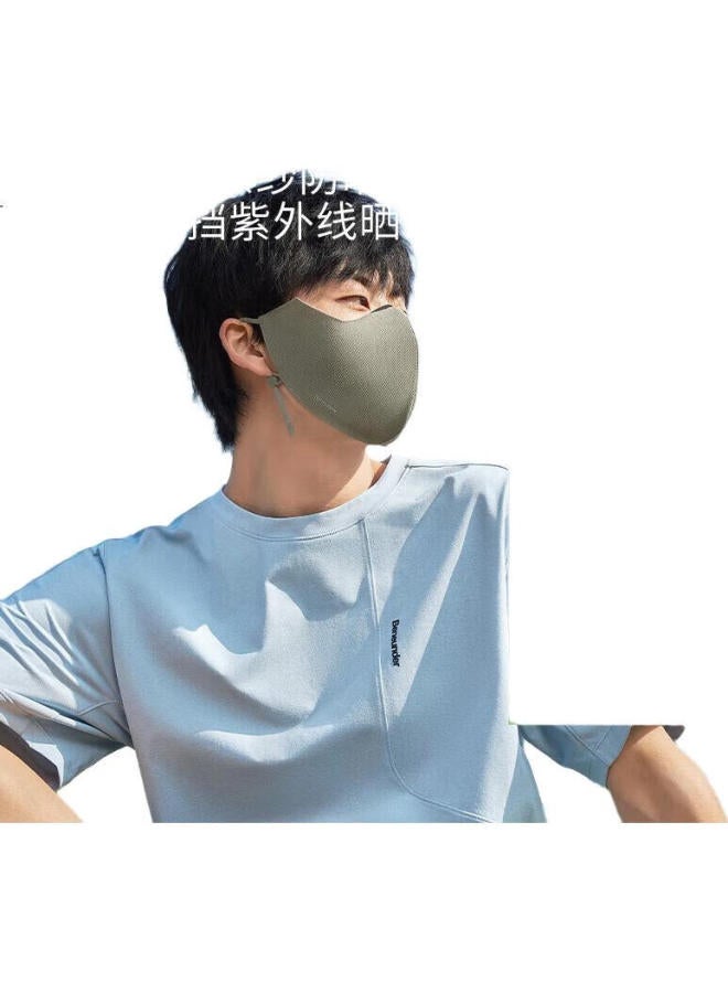 Beneunder Ultra-Breathable Sunscreen Mask For Men Full Face Sunscreen Riding Mask Windproof Riding Mask Face Bikini Vine Mist Grey - Image 2