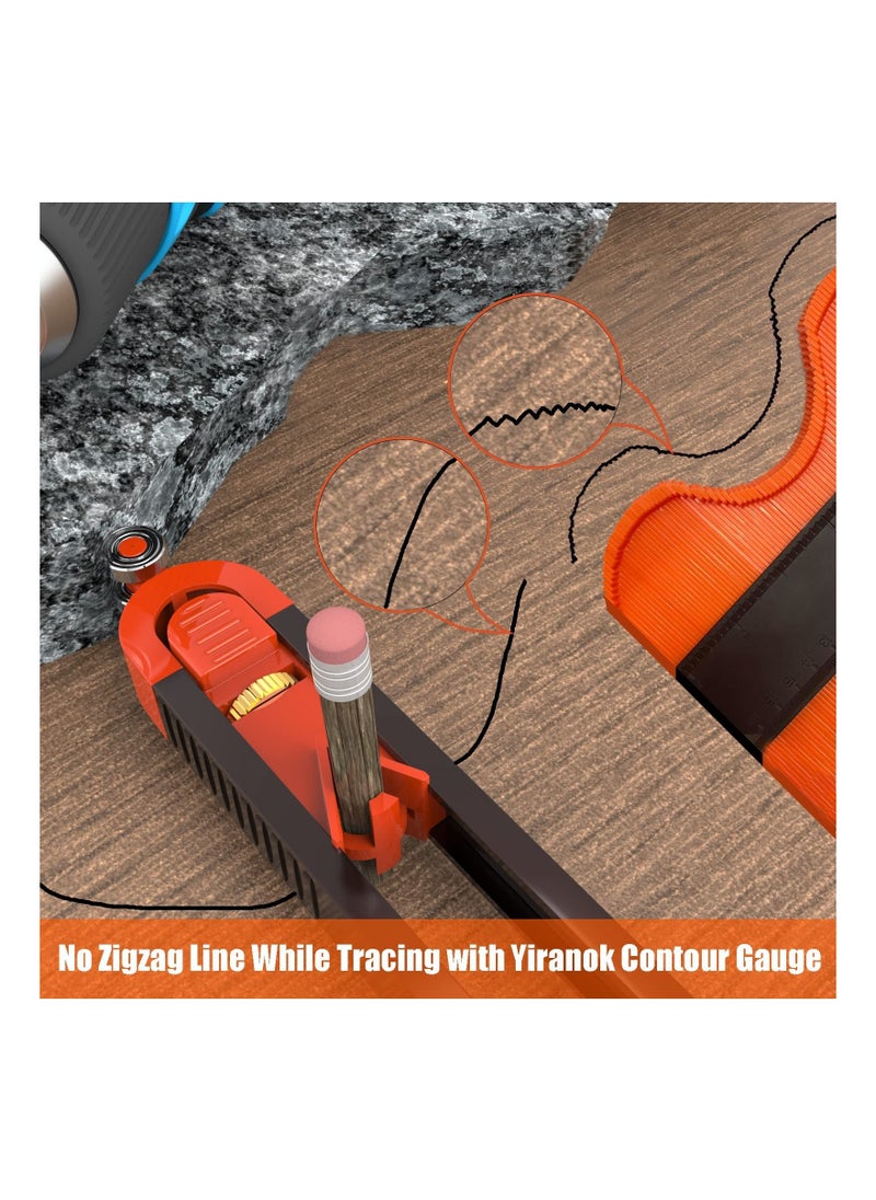 Y&D SYOSI Precise Contour Gauge, Outline Duplication Marking for Welding, Flooring, Tile, Carpet Laying, Measuring Tool with Adjustable Lock, Gift Carpenter, Construction, Woodworking  - Image 5