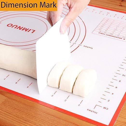 VIBRAL Silicone Pastry Mat for Pastry Rolling with Measurements NonStick Silicone Pastry Mat for Baking Dough Rolling Mat Pie Crust Mat Oven Liner 40cm x 60cm Pack of 1 - Image 5