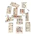 Fun Express Wooden Board Games Set 12 Pack Classic Travel Games for Kids Adults Mini Peg Board Games Checkers Tic Tac Toe Portable Family Game Night Collection for Road Trips Camping - Image 2