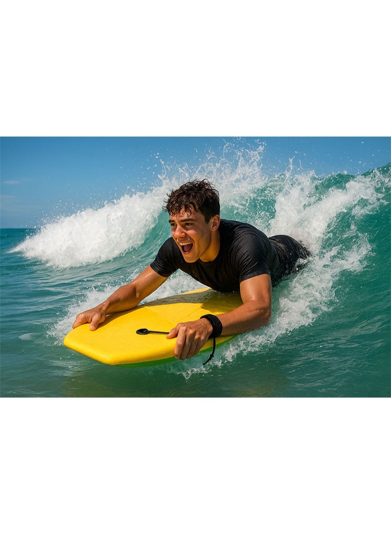 Max Strength Lightweight EPS Slick Surfboard for Adults & Teens Stable Design for Water Sports PRO-A44 Sky Blue 120cm - Image 4