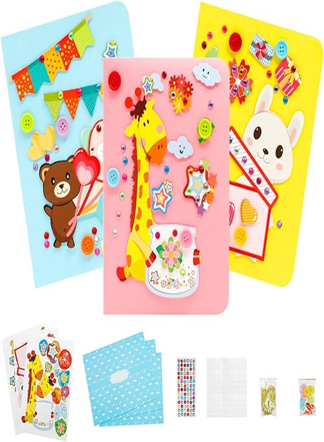 DIY Handmade Greeting Cards 3pcs Card Making Kits for Teacher's Day Mother's Day Birthday Cards as Gift for Mother Father Brother Sister - Image 1