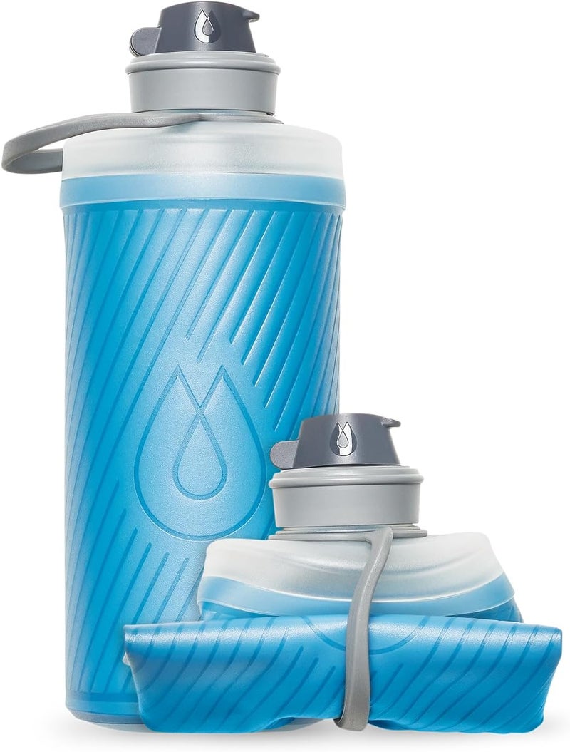 HydraPak FLUX 1.0L Water Bottle - Tahoe Blue - Image 1