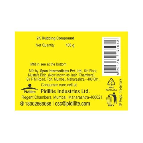 Motomax 2K Rubbing Compound 100g | Removes Minor Scratches, Swirl Marks, Paint defect and Oxidization from metal surfaces on Cars, Bike, Motorbikes | Removes dirt, grime, stains to make surface glossy - Image 2