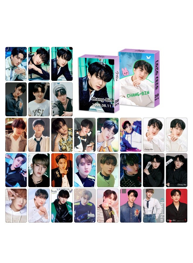 NIBEMINENT 30-Piece Stray Kids Chang Bin Personal Cards - Image 2