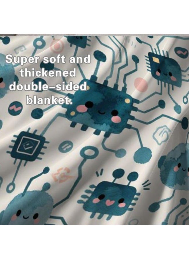 عام بطانية رقيقة من الفانيلا (دافئة ومريحة، ومناسبة للنوم واستخدام الألعاب وإزالة الغبار ومقاومة للرمل) 150 سم * 200 سم - 19 - Image 1