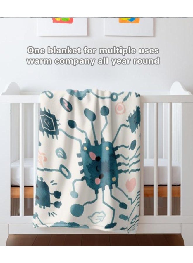 عام بطانية رقيقة من الفانيلا (دافئة ومريحة، ومناسبة للنوم واستخدام الألعاب وإزالة الغبار ومقاومة للرمل) 150 سم * 200 سم - 19 - Image 5