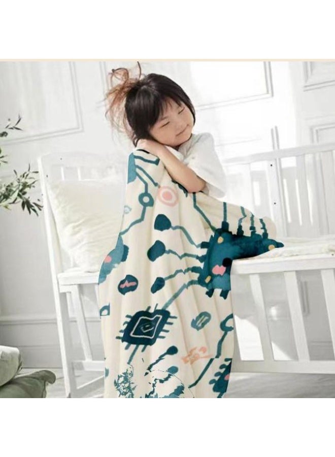 عام بطانية رقيقة من الفانيلا (دافئة ومريحة، ومناسبة للنوم واستخدام الألعاب وإزالة الغبار ومقاومة للرمل) 150 سم * 200 سم - 19 - Image 3