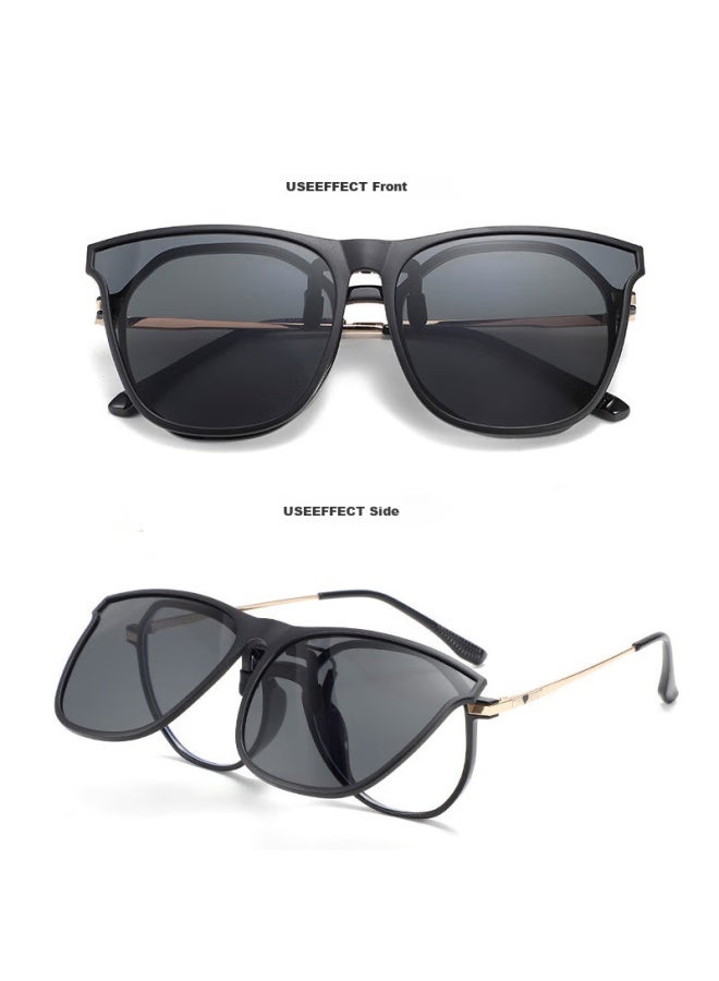 Bai Xiaoshe Baixiaoshe Myopia-friendly Gm Sungl Clip-on [photochromic Lenses], Suitable For Driving And Daily Use, Uni - Image 4