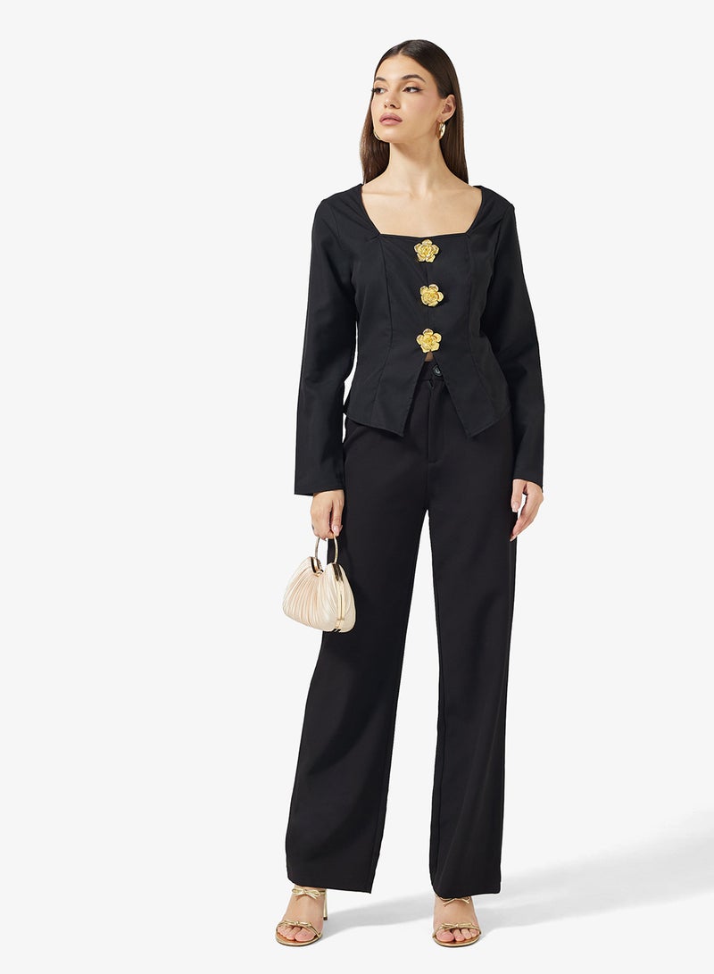 ELLA Top With Center Split Detail - Image 4