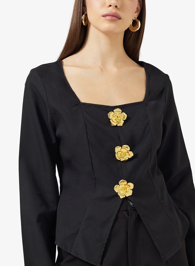 ELLA Top With Center Split Detail - Image 3