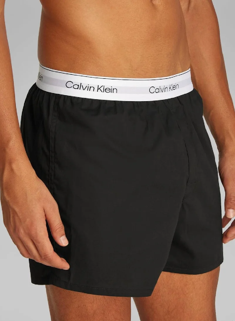 CALVIN KLEIN 3 Pack Slim Fit Boxers - Icon Cotton Stretch