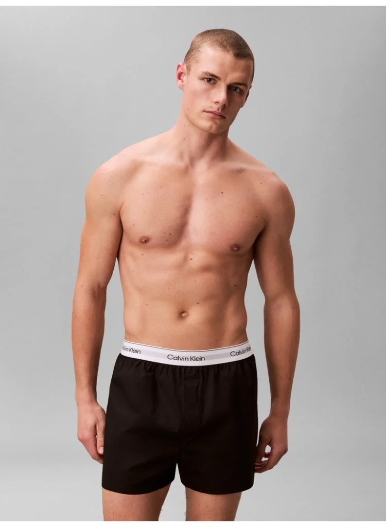 CALVIN KLEIN 3 Pack Slim Fit Boxers - Icon Cotton Stretch