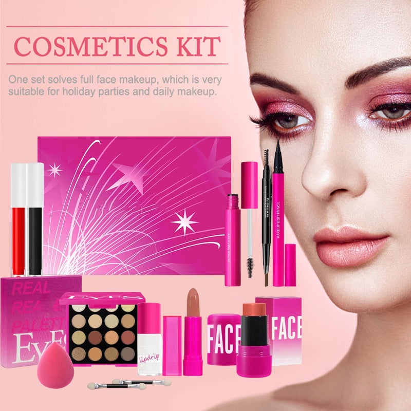 Professional Makeup Kit Full Set Long Lasting Sweat Proof Smooth Coverage Face Tools - Image 3
