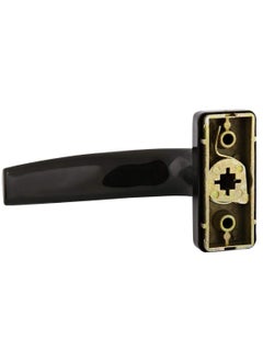 Sharpdo Black Door Handles 2 Piece Aluminum Alloy Door Handle Solid Aluminum Handle White Aluminum Door Handle Fits Common Doors And Balcony Doors  - Image 2